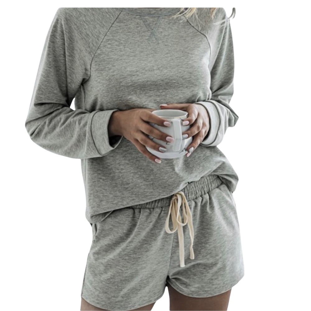 New Gray loungewear set size large